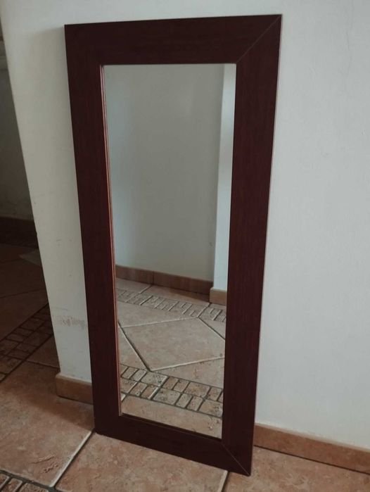 Espelho Grande Moldura Madeira