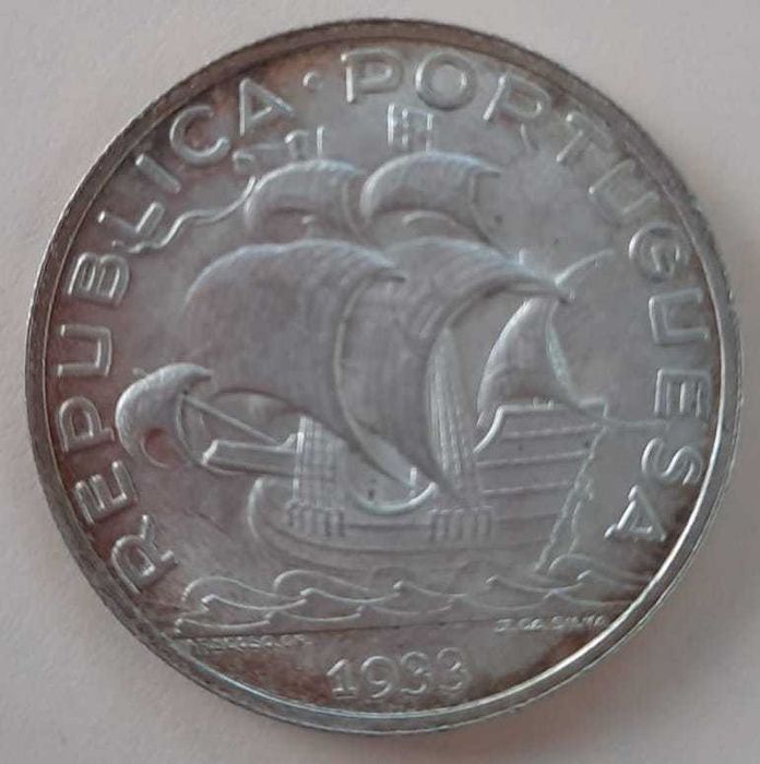 Só para colecionadores! Moeda 10$00 prata do ano 1933