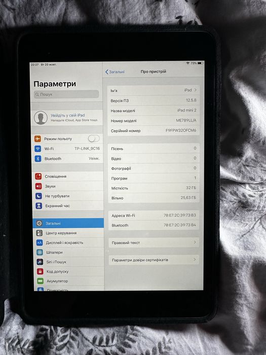 Продам iPad mini 2