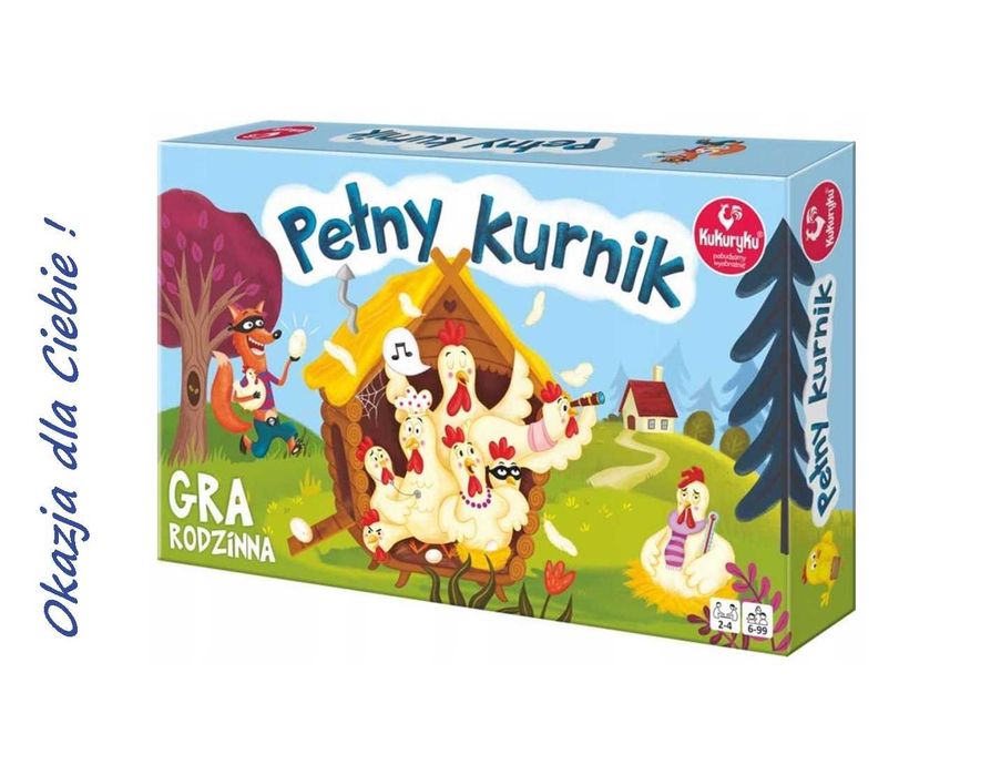 Gra planszowa Pełny kurnik (planszowe 5+) Rodzinna zabawa