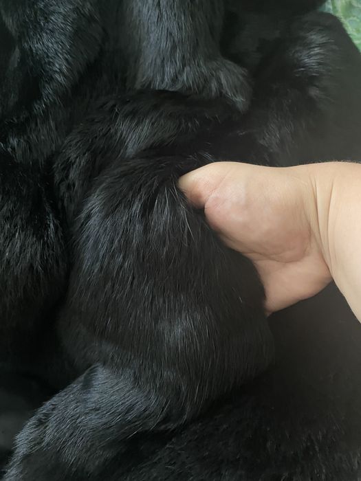 Casaco de pele, pelo comprido