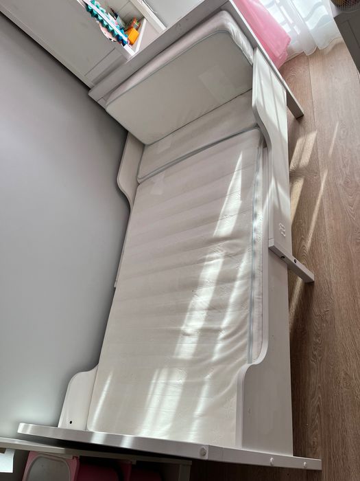 Łóżko dziecięce białe ikea „rosnące”