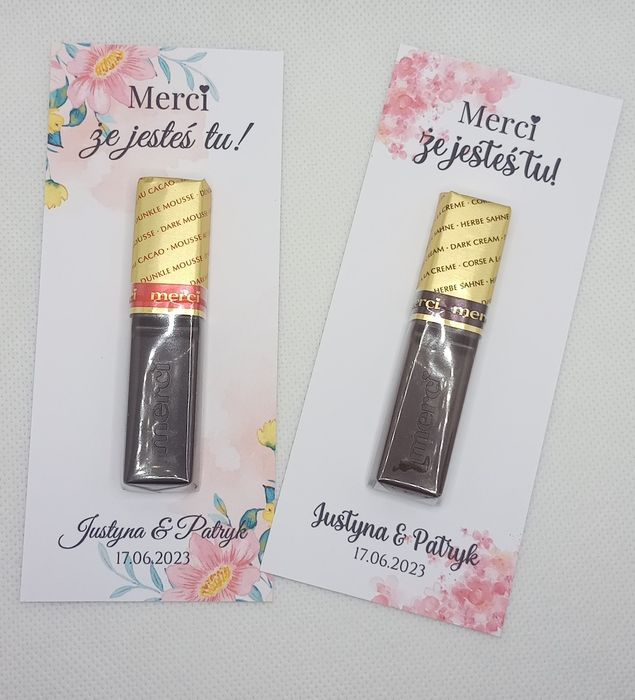 Podziękowania dla gości merci