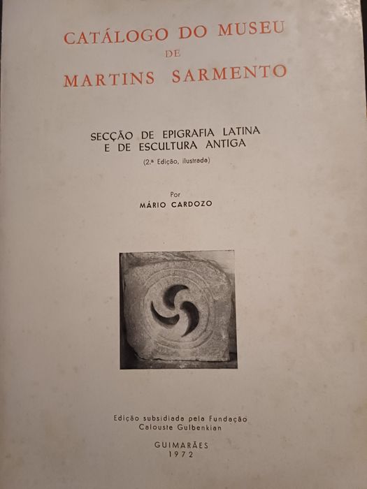 Livro catálogo  do museu Martins sarmento