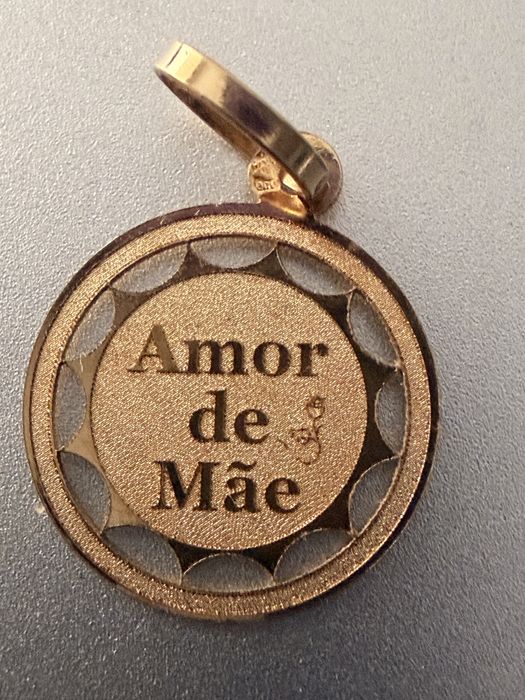 Medalha para fio, alusivo à mãe-ouro