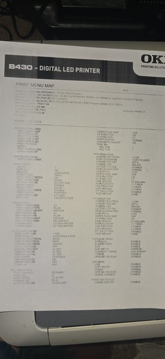 Drukarka laserowa z dupleksem OKI B430d z tonerem sprawna