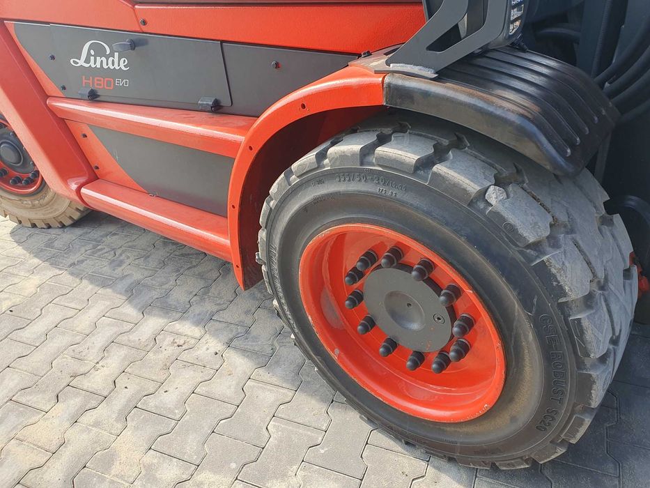Wózek widłowy LINDE H80T Triplex LPG Chwytak Pozycjoner H70 H60 H100