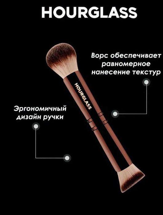 Набір пензликів для макіяжу  4 в 1 hourglass