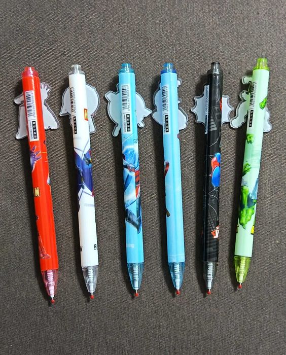 Conjunto de canetas Marvel Avengers (6 peças)