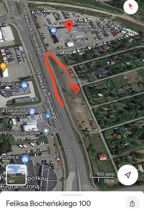 Ogrodek dzialkowy  w centrum Katowic ul. Bocheńskiego.