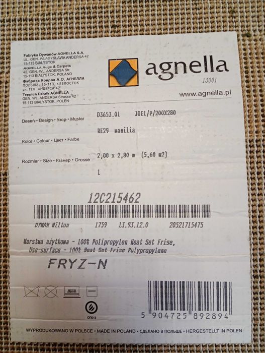 Dywan Agnella 200x280