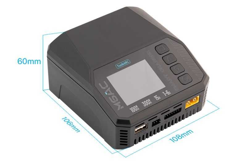 ToolkitRC M6AC Зарядний пристрій 100Вт/300Вт