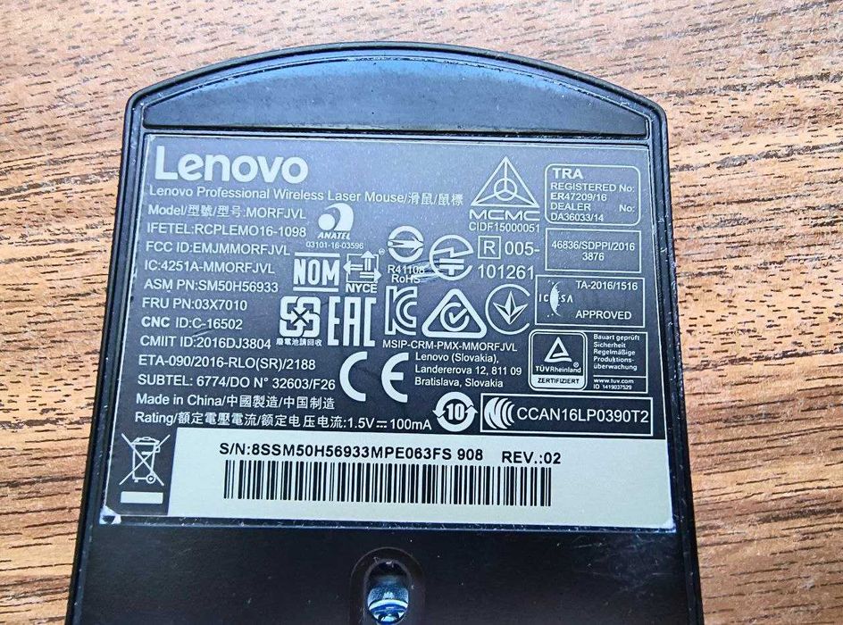 Lenovo Professional Wireless Keyboard and Mouse Combo