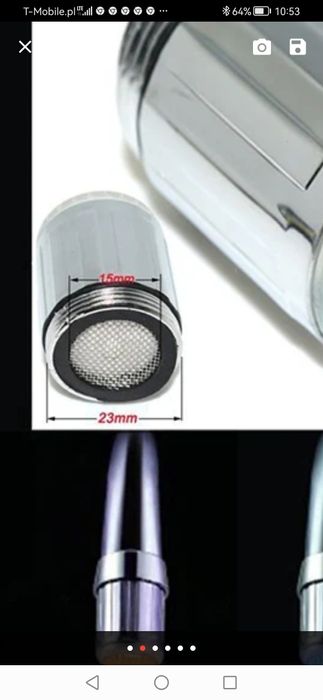 Led na kran wylewke do kuchni i łazienki