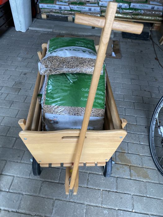 Wózek drewniany transportowy
