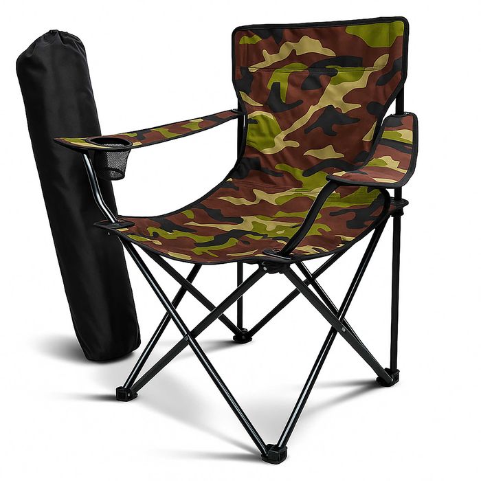 Składane Krzesło Wędkarskie Rybackie Turystyczne Kempingowe na ryby