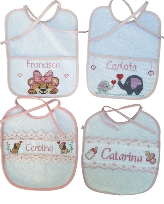 Babetes bordados ao seu gosto 9€/cada
