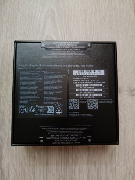 Zestaw Samsung Galaxy Ring Sizing Kit ET-YQ510KBEGEU