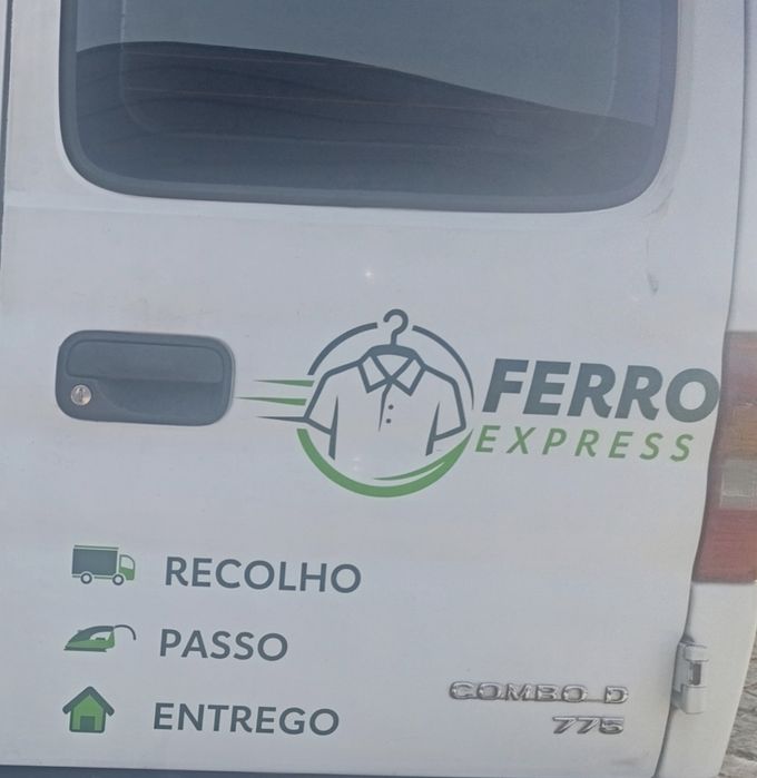 A sua roupa bem passada, sem perder o seu tempo.