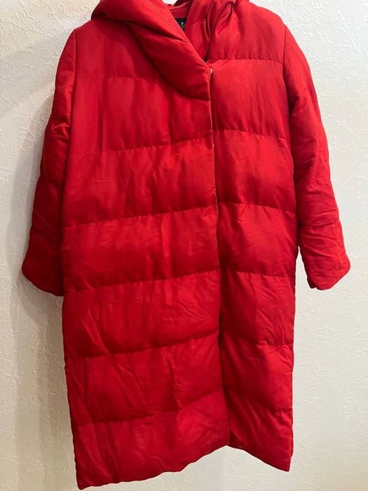 Красный Зимний пуховик