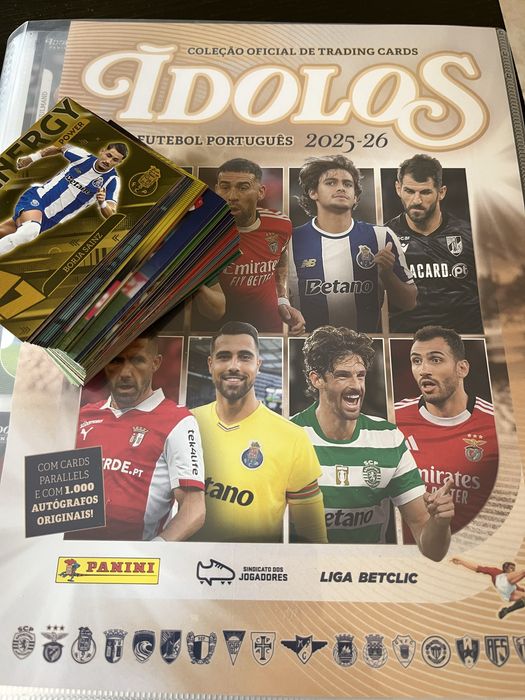 Cria o teu lote de cartas Ídolos do Futebol Português 2025/26 – Panini