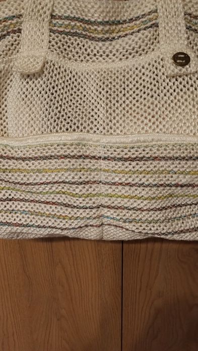 Torebka   z dzianiny , plażowa.