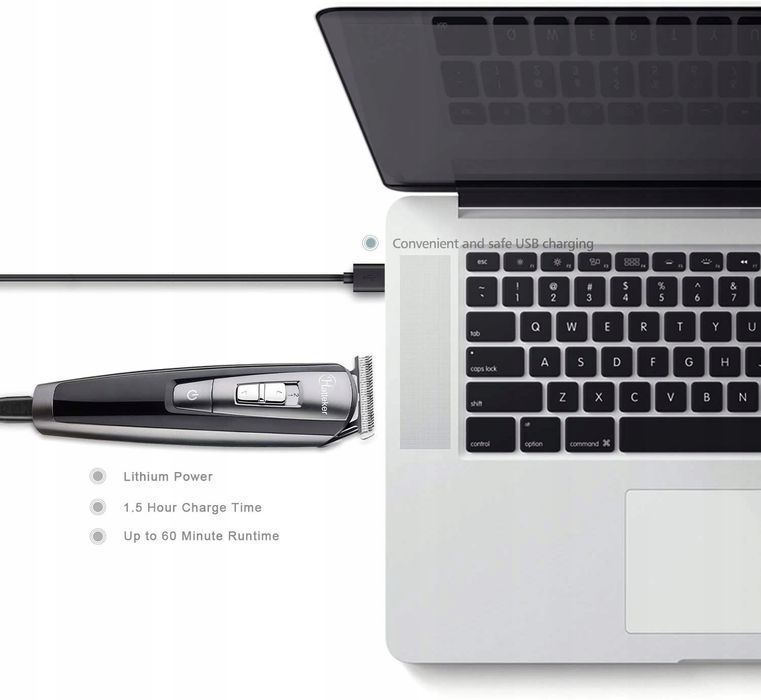 trymer do włosów oraz zarostu rfc588 hatteker czarny męski wygodny