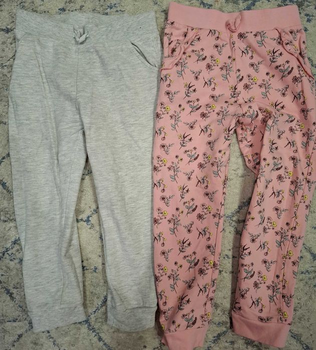 2 pary spodni dresowych dla dziewczynki,  rozm. 110-116