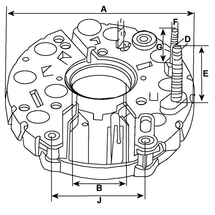 Mostek Prostowniczy Alternatora Hc-Cargo F032136832