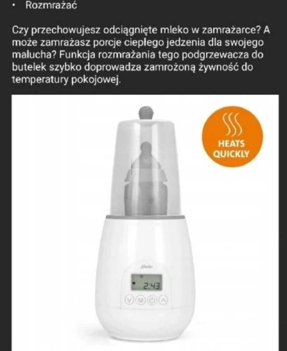 Podgrzewacz do butelek+ sterylizator Alecto BW700