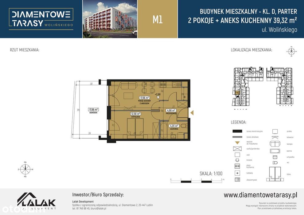 Diamentowe Tarasy | nowoczesne mieszkanie D/M01 - Widok 2