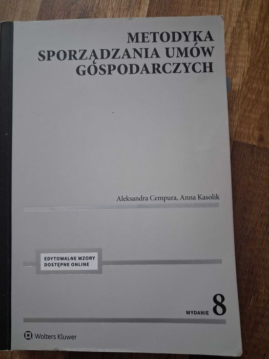 Metodyka sporzadzania umów gospodarczych A. Cempura i A. Kasolik