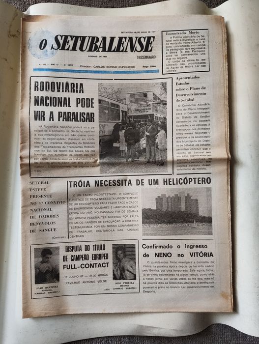 12 Jornais "O Setubalense" – Ano 1987