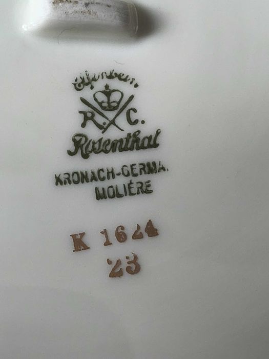 Stara misa Rosenthala Molliere Kronach Germanu RC ecru