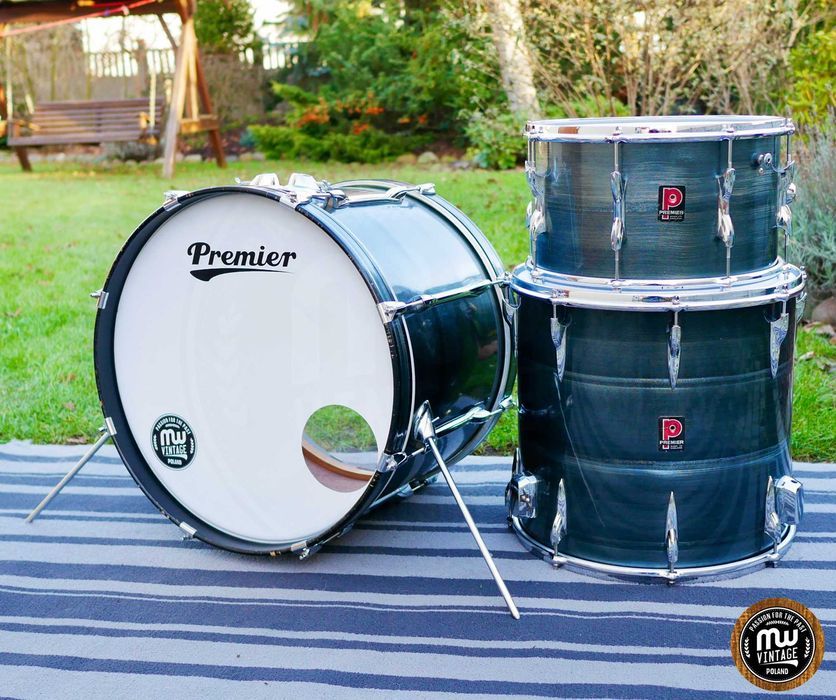 ‼️ Perkusja Premier Outfit 54 Mahogany 20”, 14”, 16" Grey Shimmer ‼️