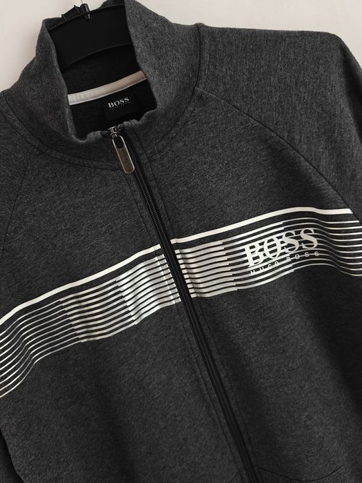 Hugo Boss bluza sportowa męska logowana bawełniana rozpinana M
