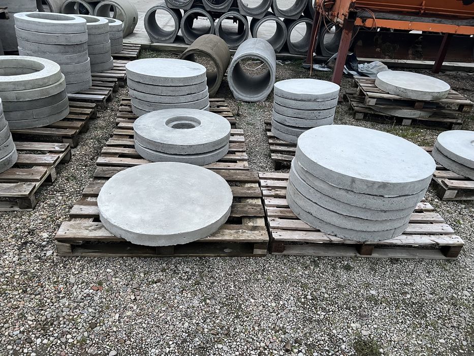 Kręgi betonowe, rury, nakrywy