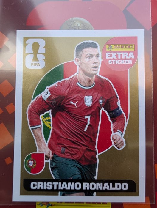 Cromo Cristiano Ronaldo Extra Sticker Gold - Panini