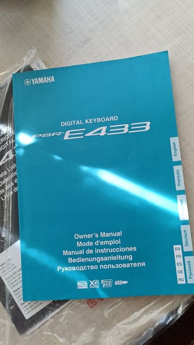 Instrukcja YAMAHA PSR-E433 nowa
