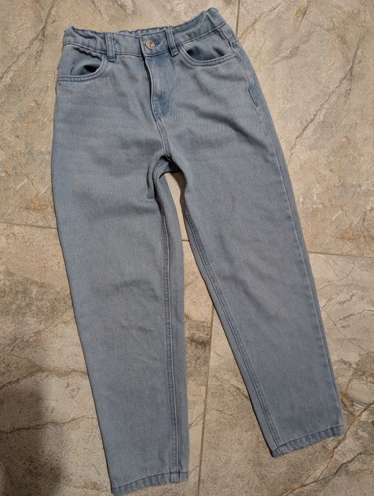 Джинси мом голубі