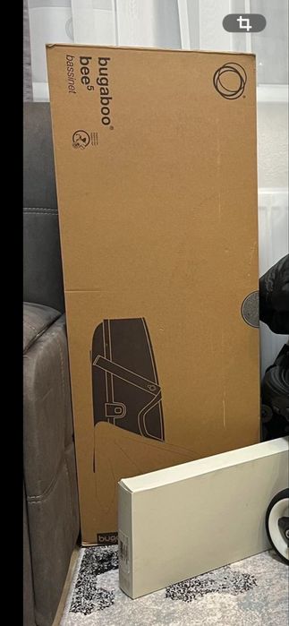 Люлька Bugaboo bee 5 чорна +адаптери