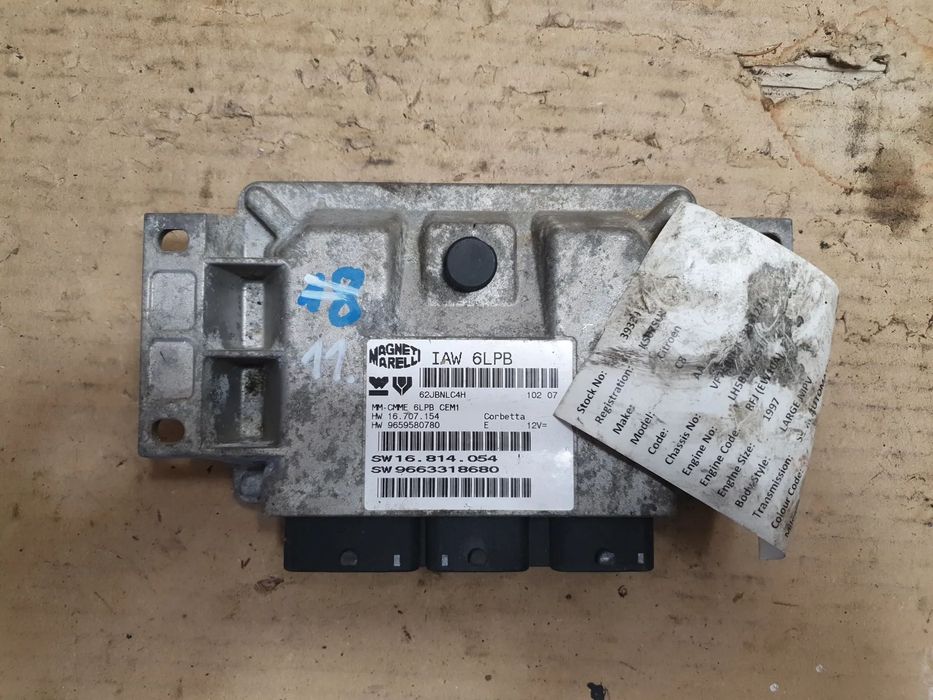 STEROWNIK SILNIKA 9663318680 IAW 6LPB CITROEN C8 2.0B 07R