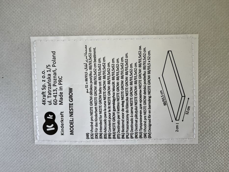 Łóżeczko Kinderkraft Neste Grow