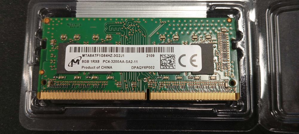 1x8GB so-ddim DDR4 3200MHz ram
