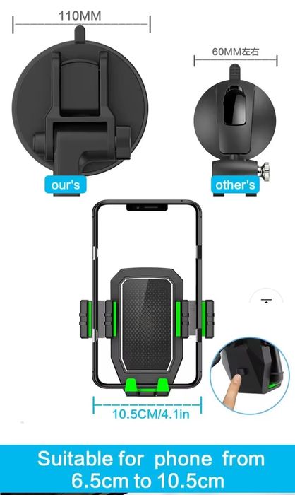 Suporte telemóvel XXL grande camião jipe máquinas heavy duty