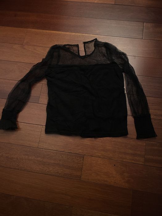 Bluzka czarna z dlugim rekawem