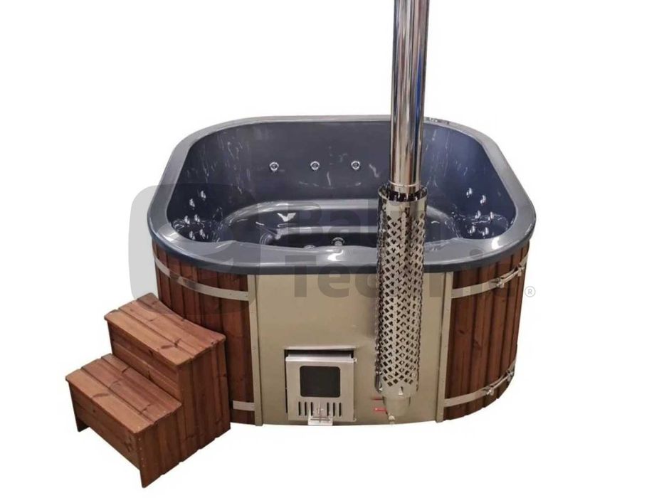 Wkład akrylowy kwadratowy zintegrowany do balii ogrodowej