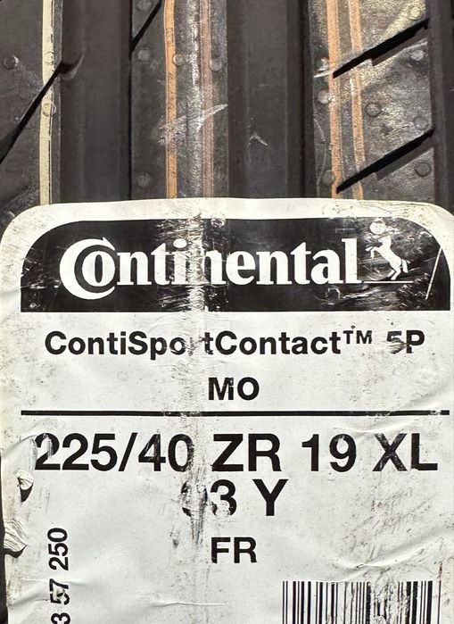 1X NOWE Continental ContiSportContact 5P MO 225/40 ZR19