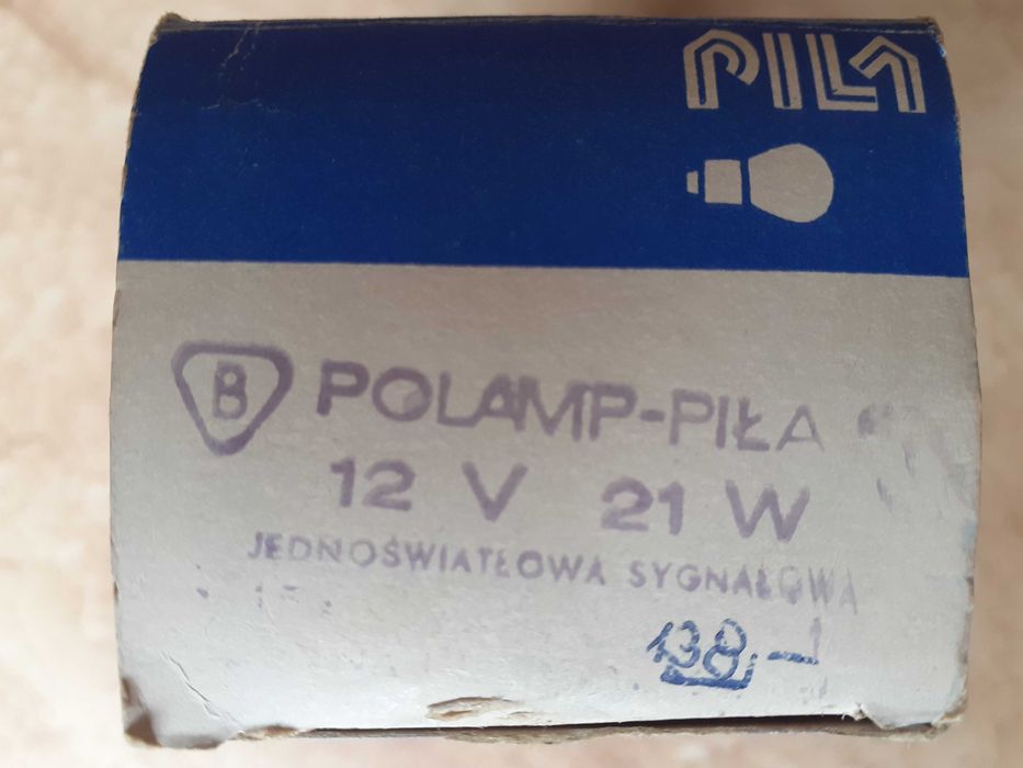 Żarówki samochodowe 12V 21W - 10szt. produkcji POLAMP-PIŁA