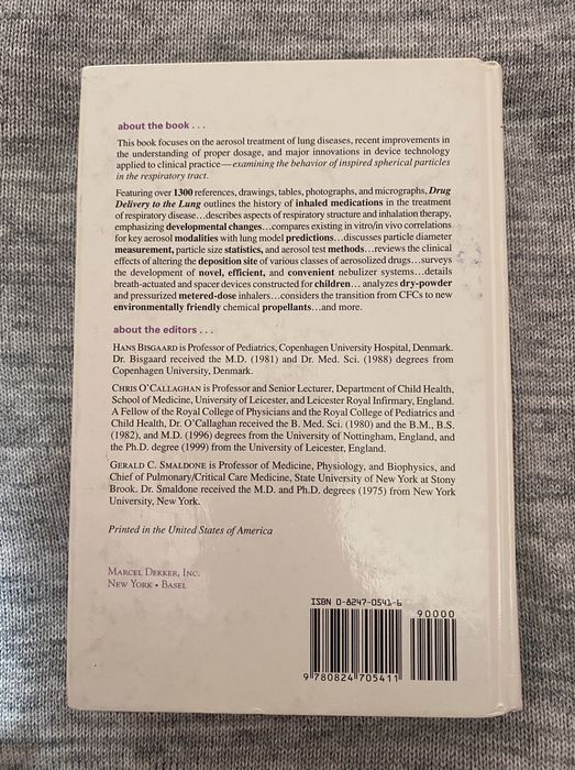 Livro DRUG DELIVERY to the LUNG | ediçao 2002